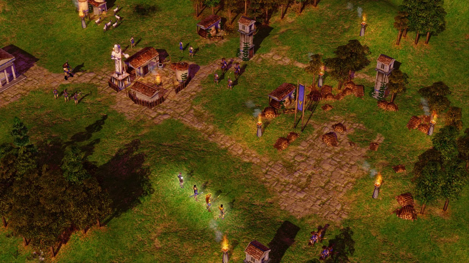 Греческое поселение в Age of Mythology
