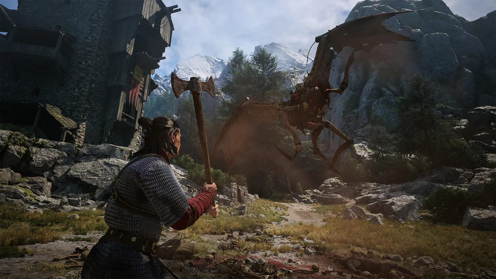 Дневная схватка у развалин в The Blood of Dawnwalker