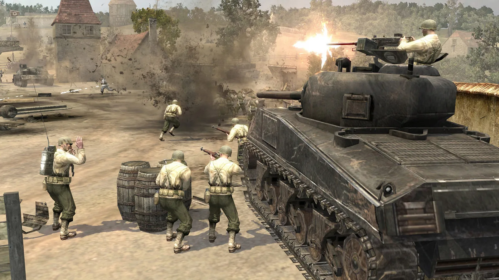 Бой за укрытиями в Company of Heroes