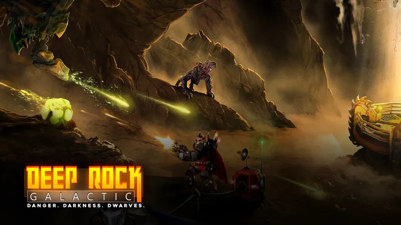 Deep Rock Galactic — обзор кооперативного шутера, где пещеру генерирует алгоритм, а дорогу через неё четверо дворфов прокладывают сами