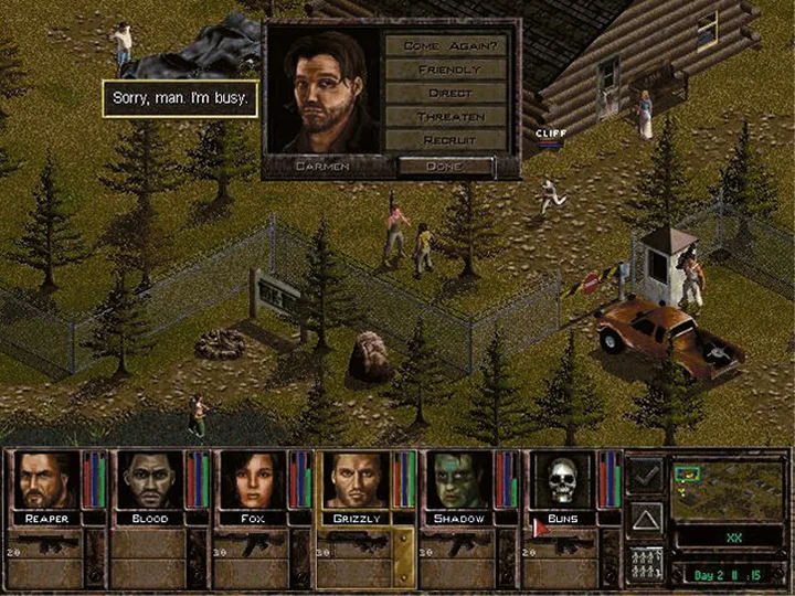 Диалог с местным жителем в Jagged Alliance 2