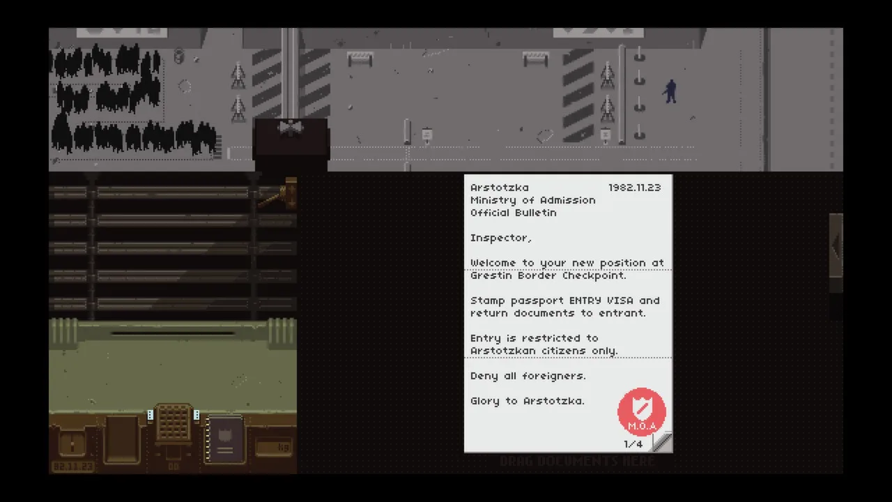 Кадр из Papers, Please