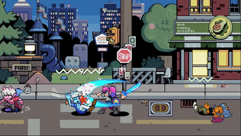 Scott Pilgrim EX собрал группу целиком: трое новых бойцов стоят 3,99 доллара, а аркадный режим с жизнями и жетонами достался всем бесплатно